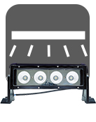 Single row LED light bar(A)