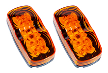 Double Bullseye LED Trailer Side Marker Lights